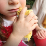 Child drinking fruit juice